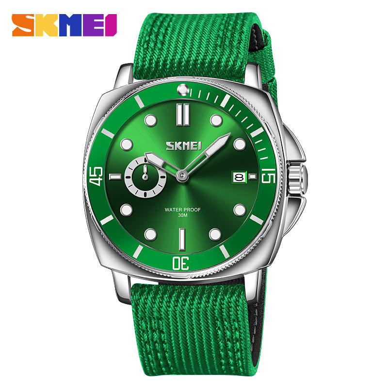 SKMEI Men's Luminous Quartz Watch – Nylon Strap | Aladinae