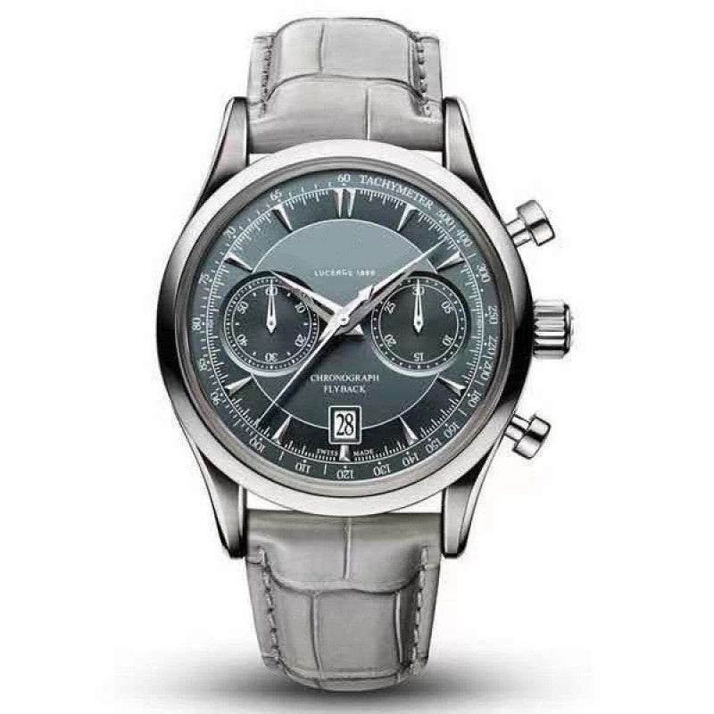 Men's Five-Hand Quartz Watch - Leather Strap