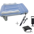 Amazon baby inflatable mattress, children's car rear seat folding car mat, outdoor travel thickened flocked air mattress