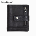 Men's Crazy Horse Leather Trifold Wallet | Aladinae