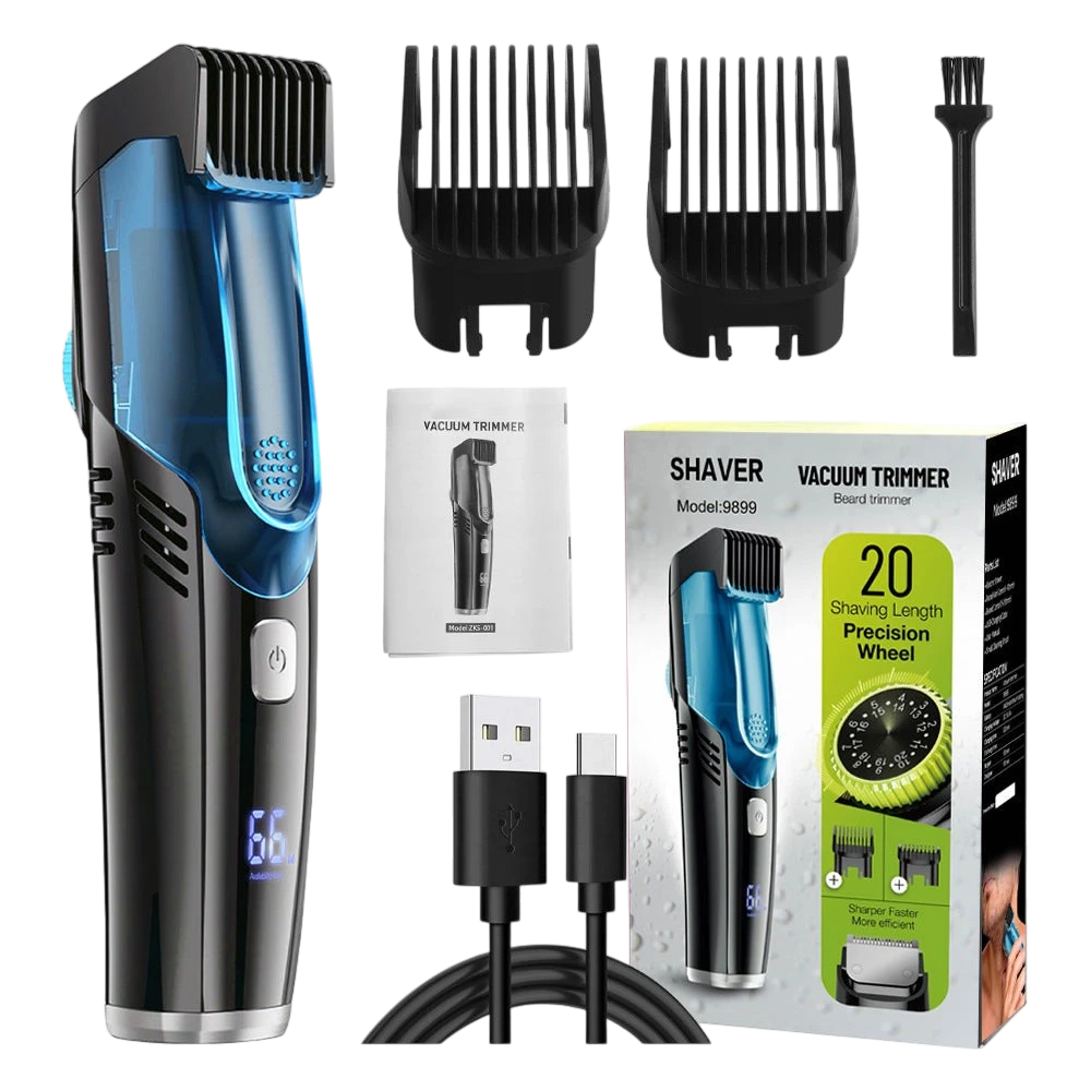 Automatic Hair Clipper with Suction & LCD Display | Aladinae