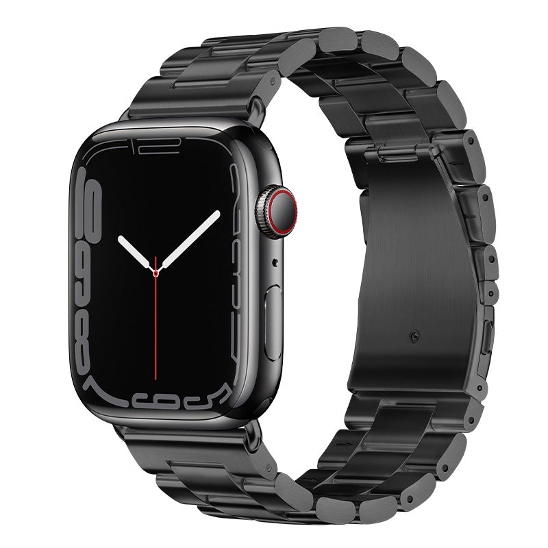 Silver Stainless Steel Watch Strap - Compatible with Apple Watch