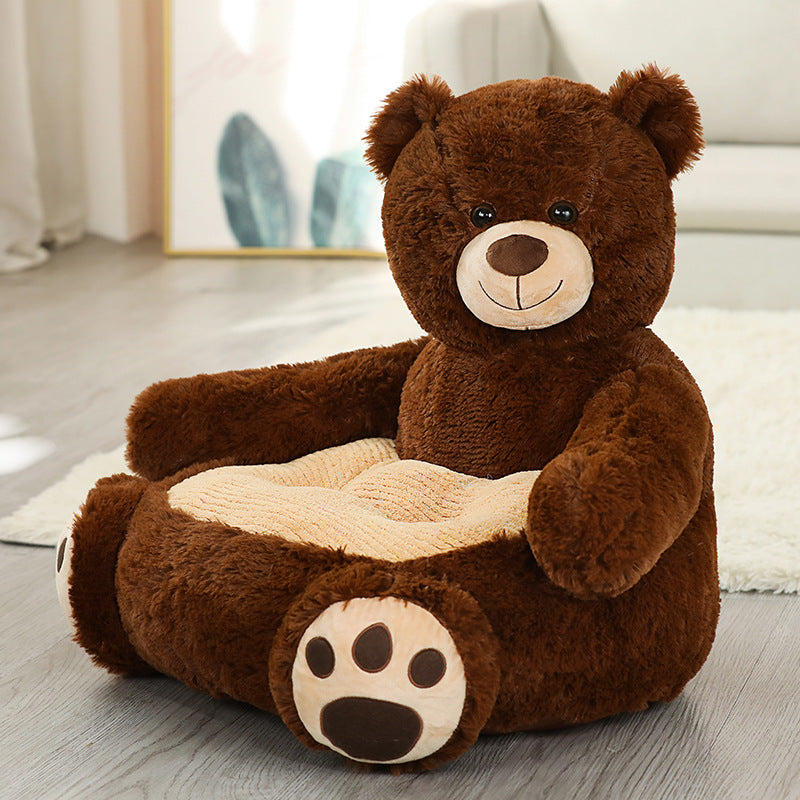 Children cartoon plush sofa creative cute panda tatami plush toy factory wholesale