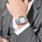 Men's Blue Dual Calendar Steel Watch | Aladinae