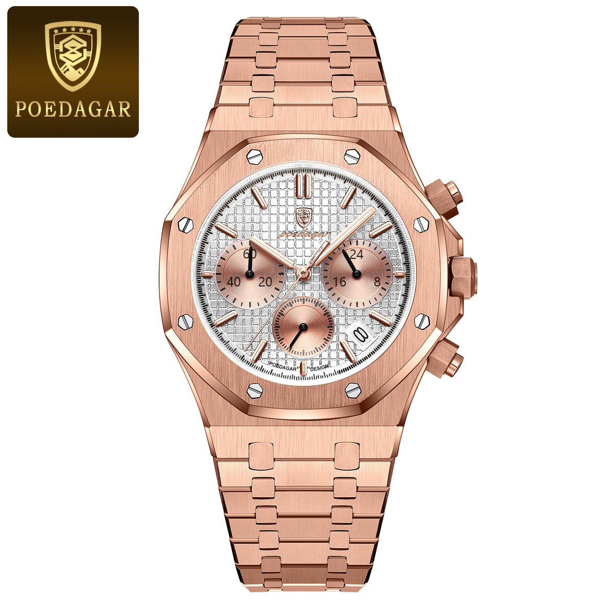 Men's Multi-Function Quartz Watch - Waterproof, Luminous