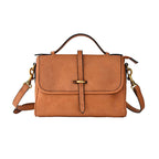 Handmade top layer cowhide vegetable tanned leather vintage messenger bag handmade soft cowhide French handbag feel crossbody women's bag