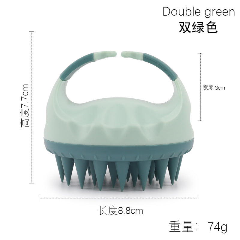 Factory direct sales of silicone shampoo brush, multi-functional massage brush, wet and dry shampoo comb, shower massage shampoo brush.