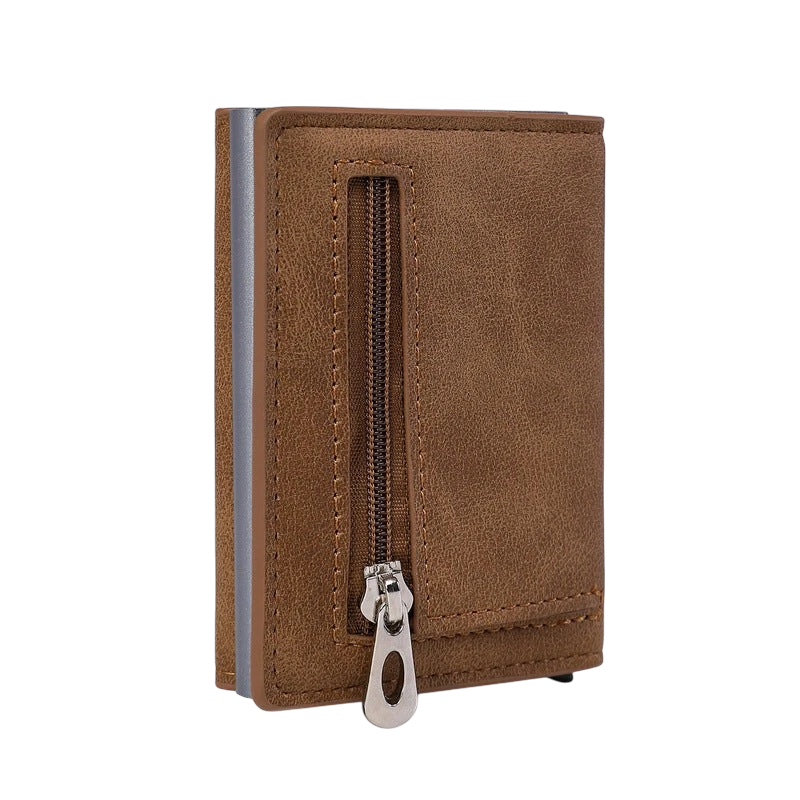 RFID Blocking Card Holder – PU Leather Wallet | Aladinae
