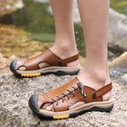 Men's Genuine Cowhide Summer Shoes – Breathable | Aladinae