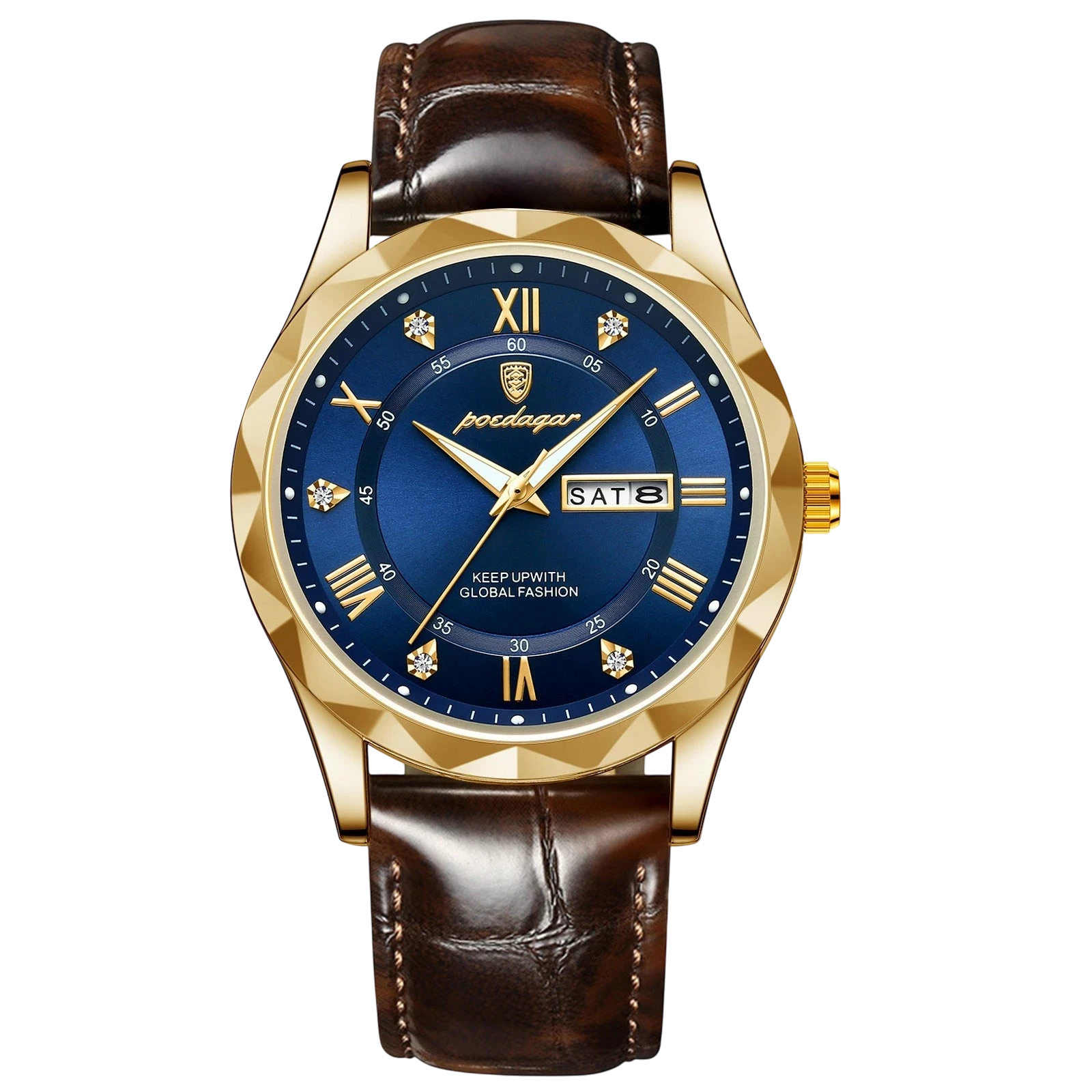Swiss-Style Men's Dual Calendar Quartz Watch | Aladinae