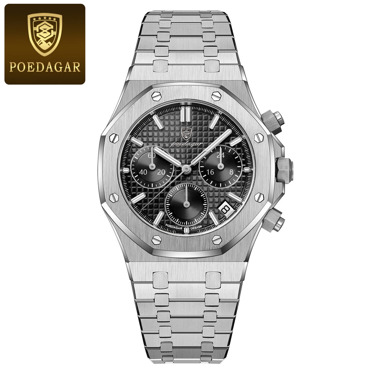 Men's Multi-Function Quartz Watch - Waterproof, Luminous