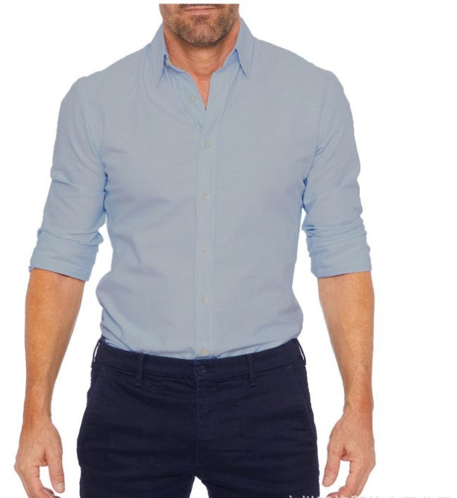 Men's Zipper Oxford Shirt – Hidden Zip Design | Aladinae
