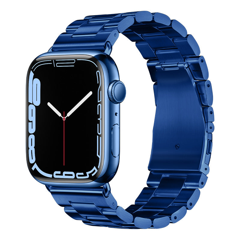 Silver Stainless Steel Watch Strap - Compatible with Apple Watch
