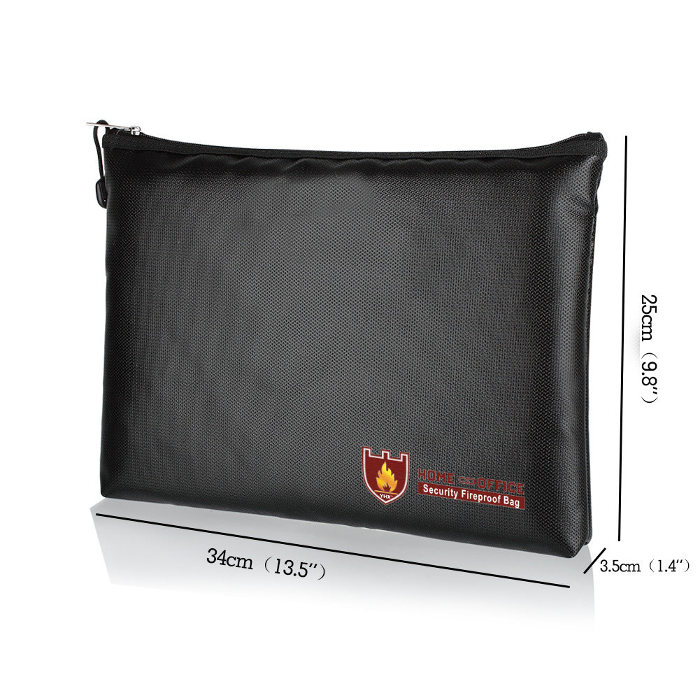 Amazon's hot-selling fireproof bag valuable document storage box waterproof flame retardant fireproof document bag