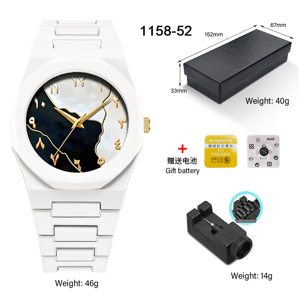 SHUAIKE new personality fashion large dial women's watch candy color trend fashion watch decorative color watch