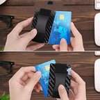 Men's RFID Metal Card Holder – Forged Carbon Design | Aladinae
