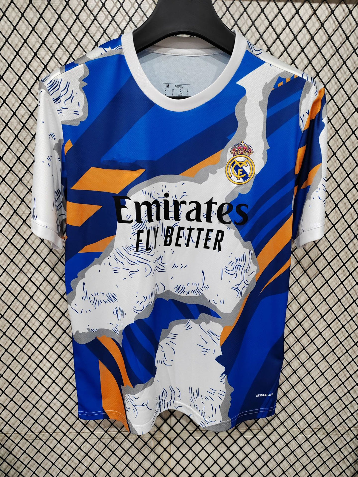 Men's Short-Sleeve Football Jersey - Polyester, Striped