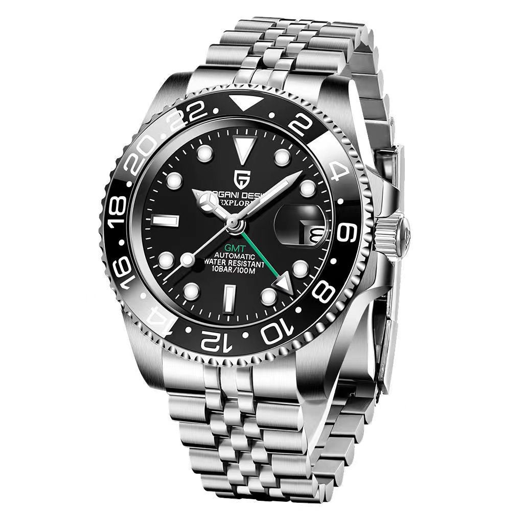 Rolex Cola bezel GMT-Master automatic mechanical watch for men, Inter Milan CLEANVS, sapphire crystal.