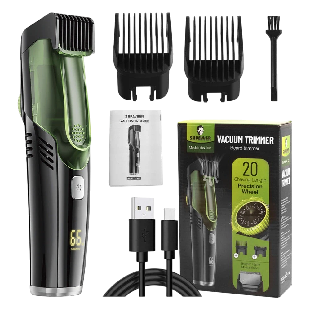 Automatic Hair Clipper with Suction & LCD Display | Aladinae