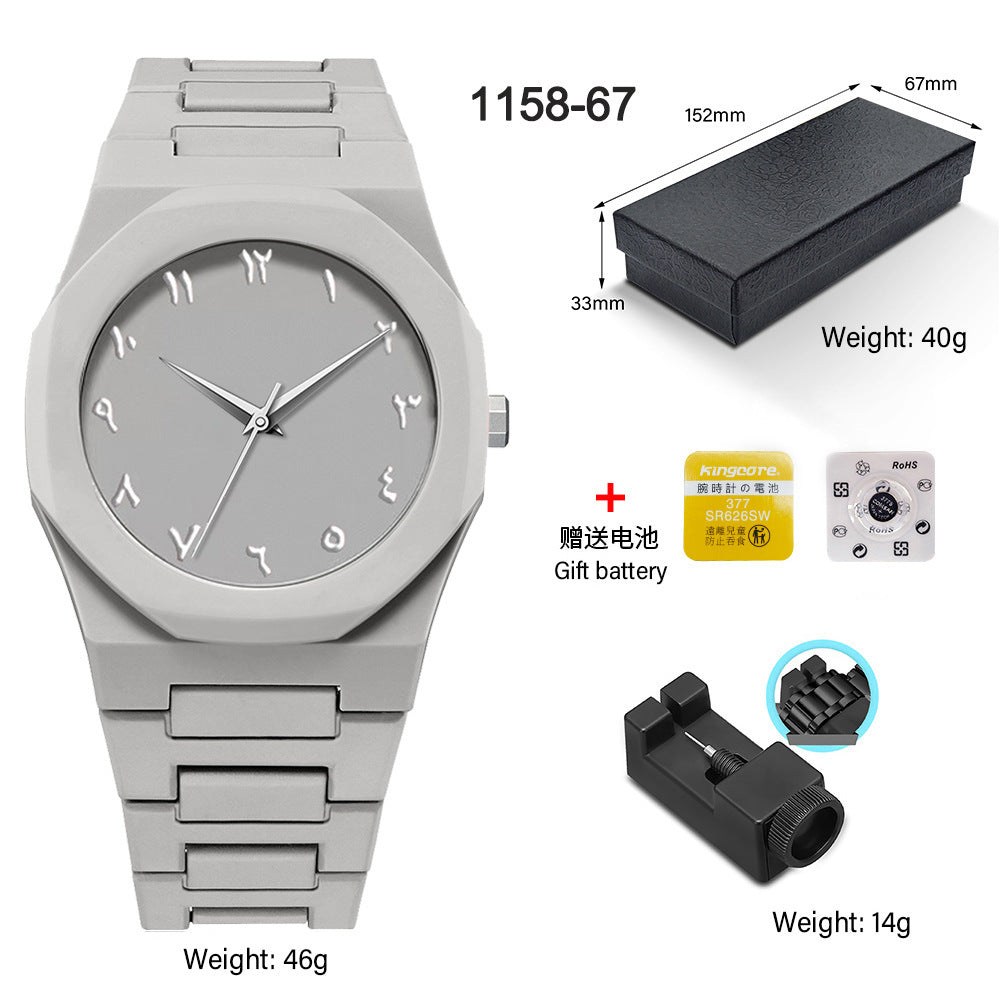 SHUAIKE new personality fashion large dial women's watch candy color trend fashion watch decorative color watch