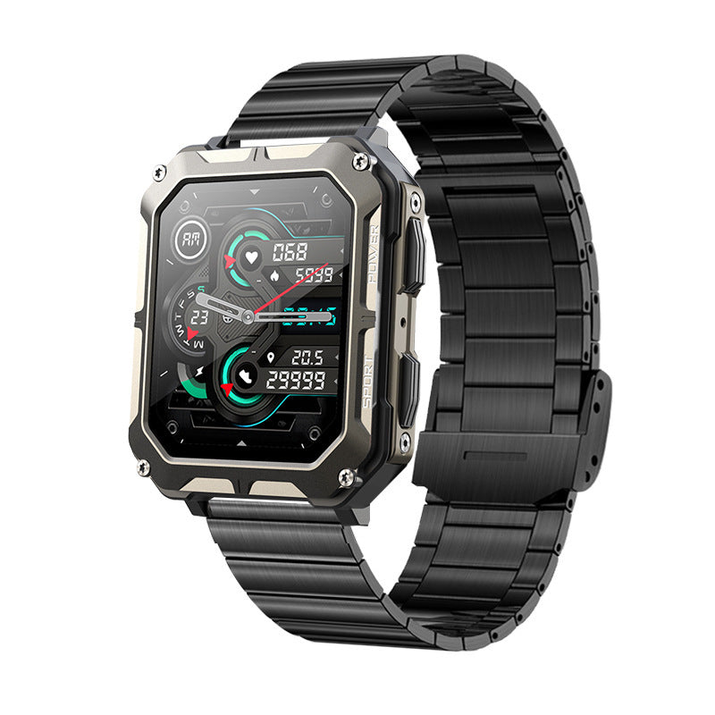 Men & Women's Bluetooth Smart Watch - Waterproof, Square Dial