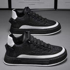 Men's White Height Increasing Sneakers | Aladinae