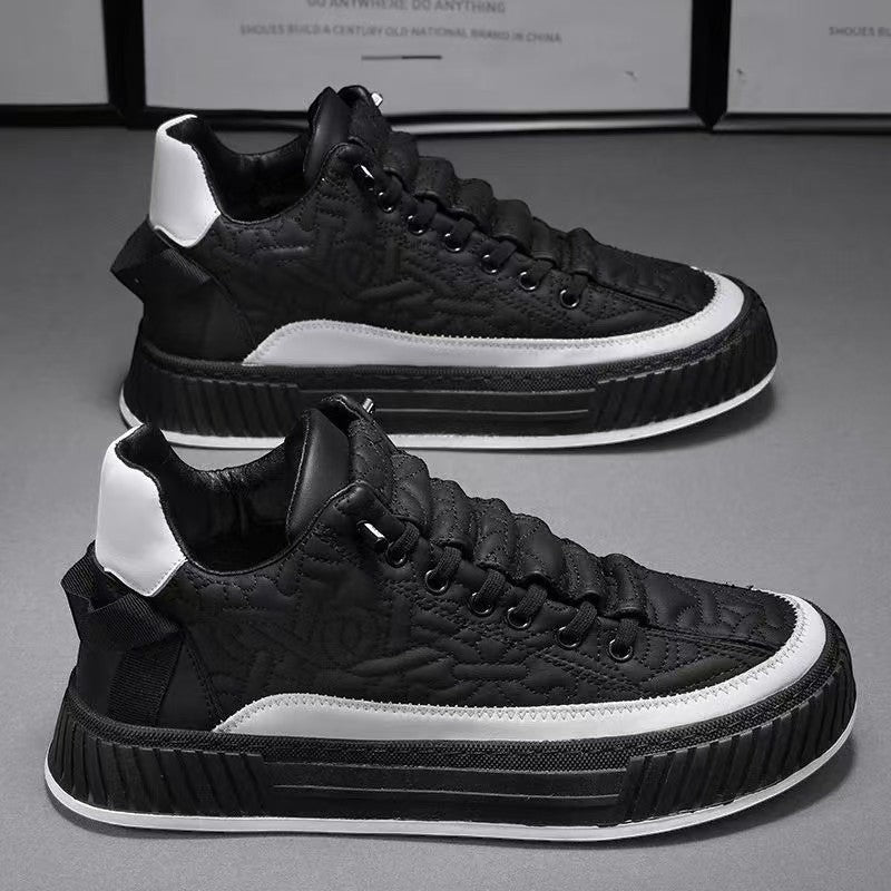 Men's White Height Increasing Sneakers | Aladinae