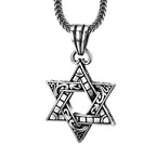 s925 sterling silver necklace pendant for men and women six-pointed star pendant Thai silver retro old fashion jewelry