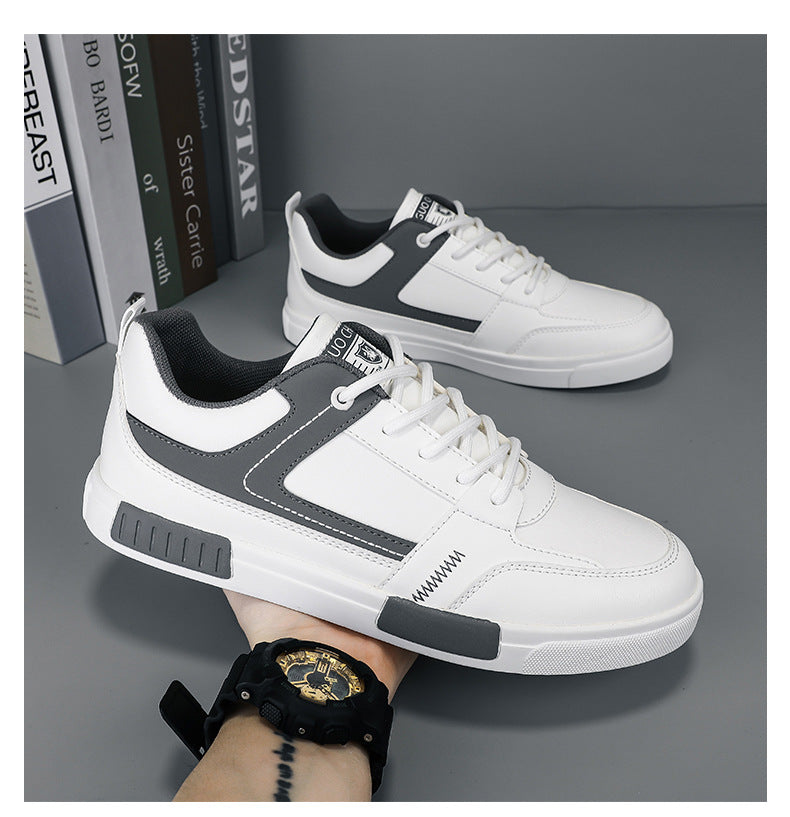 Men's Breathable White Casual Sneakers