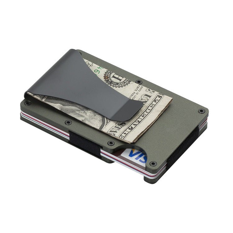 Aluminum Alloy Carbon Fiber Card Holder - RFID Blocking