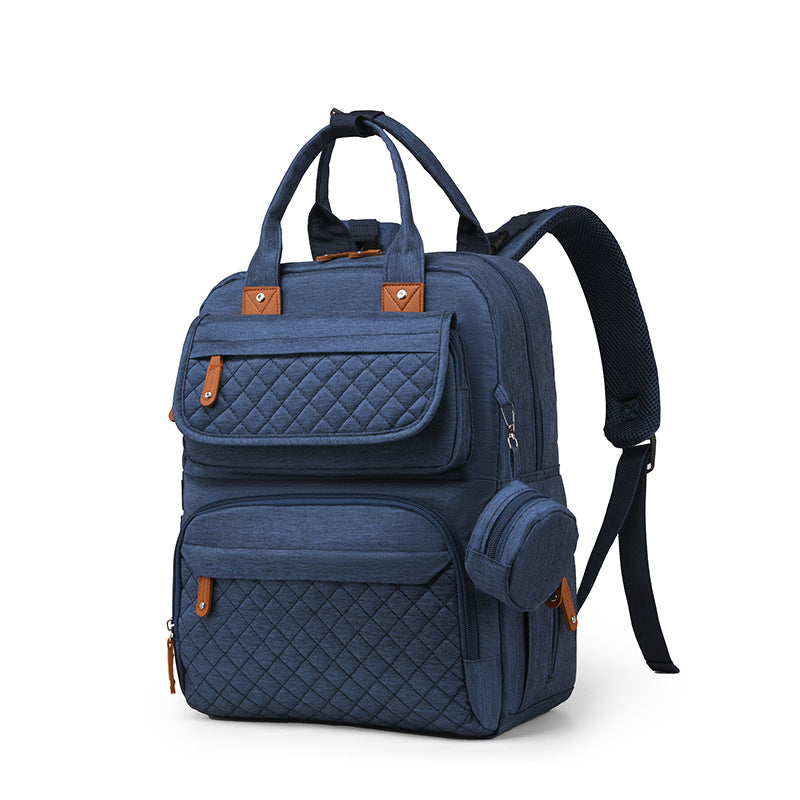 Amazon's hot selling mommy bag European and American fashion multi-pocket portable mother and baby bag for going out large capacity lightweight mommy bag