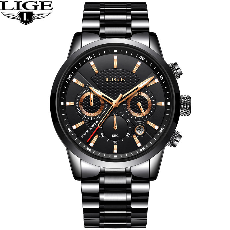 LIGE 9866 Men's Sports Watch