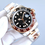 Cross-border GMT-Master II watch with steel band, Submariner, Yacht-Date watch, fully automatic mechanical waterproof watch