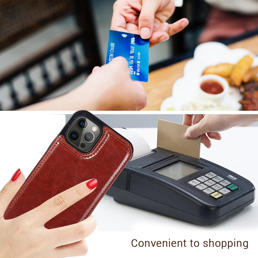 iPhone Wallet Case - Leather, Card Holder, Stand