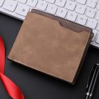 Men's Black Multi-Card Wallet - PU, Ultralight