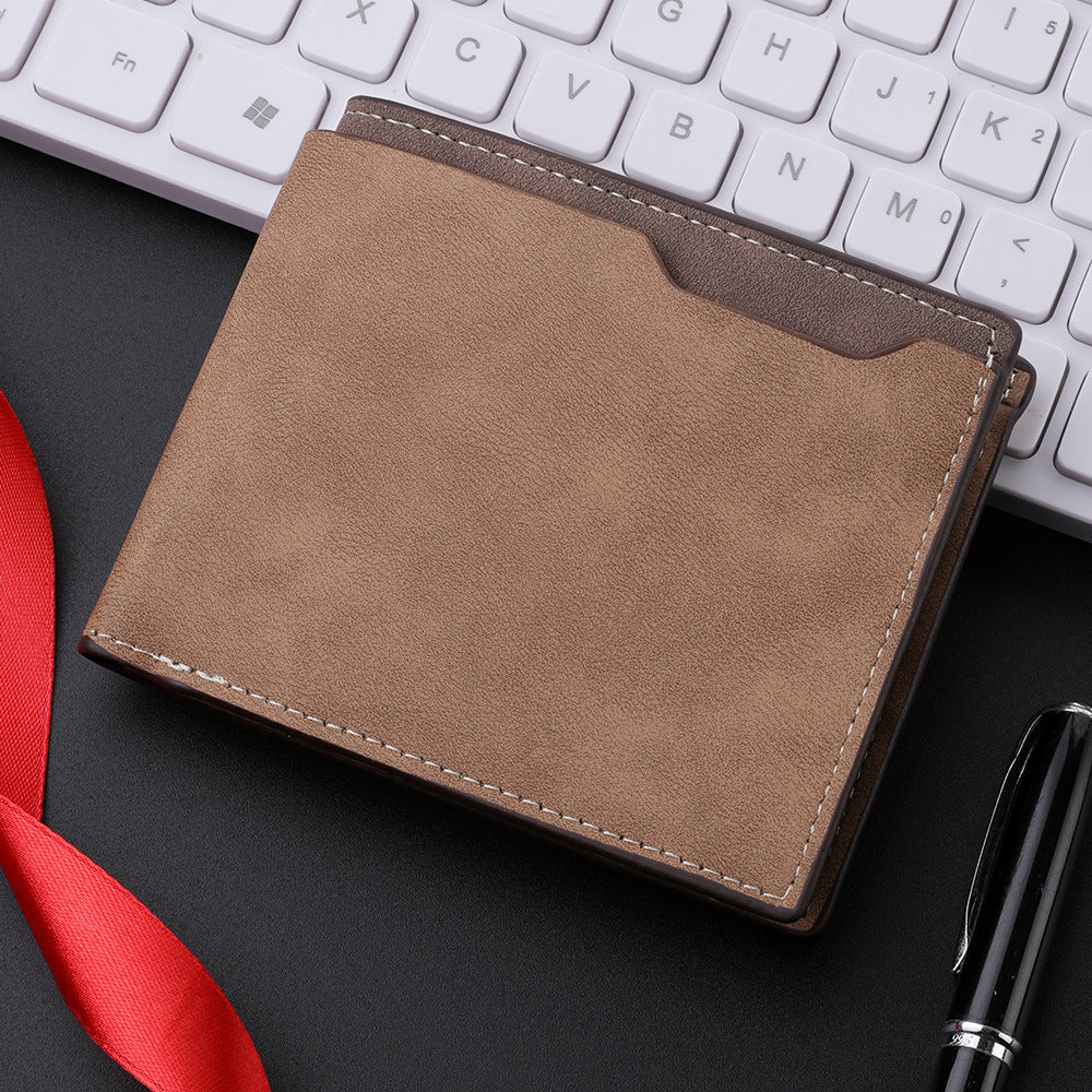 Men's Black Multi-Card Wallet - PU, Ultralight
