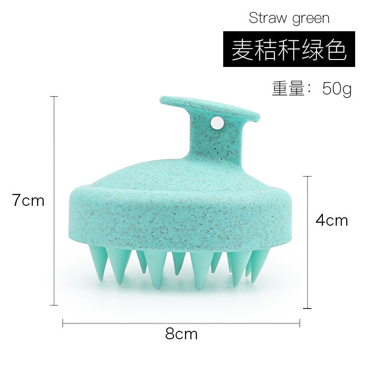 Factory direct sales of silicone shampoo brush, multi-functional massage brush, wet and dry shampoo comb, shower massage shampoo brush.