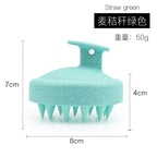 Factory direct sales of silicone shampoo brush, multi-functional massage brush, wet and dry shampoo comb, shower massage shampoo brush.
