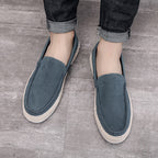 Men's Shoes Spring and Summer Men's Casual Pumps Canvas Shoes Men's Slip-on Lofter Handmade Old Beijing Cloth Shoes Soft Bottom