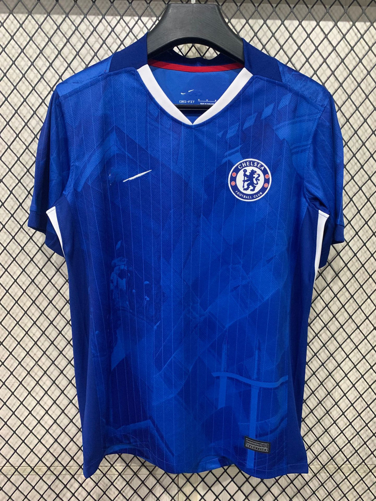 Men's Short-Sleeve Football Jersey - Polyester, Striped