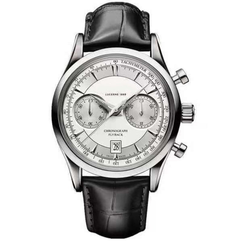 Men's Five-Hand Quartz Watch - Leather Strap