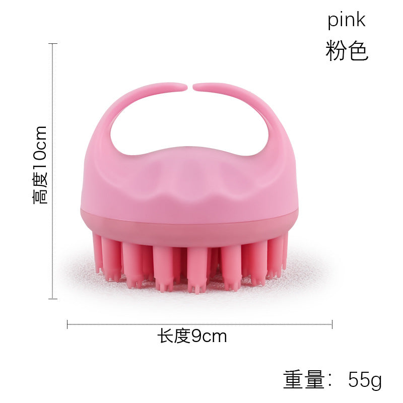 Factory direct sales of silicone shampoo brush, multi-functional massage brush, wet and dry shampoo comb, shower massage shampoo brush.