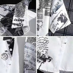 Unisex Cuban Collar Floral Print Shirt – Retro | Aladinae