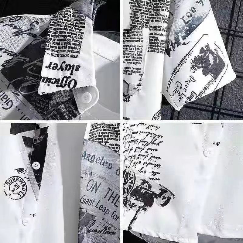 Unisex Cuban Collar Floral Print Shirt – Retro | Aladinae