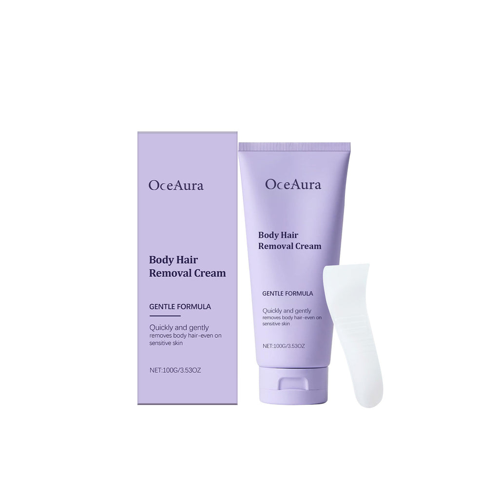 OCEAURA Body Hair Removal Cream: Gentle body hair removal for hands, legs, and skin; suitable for both men and women.