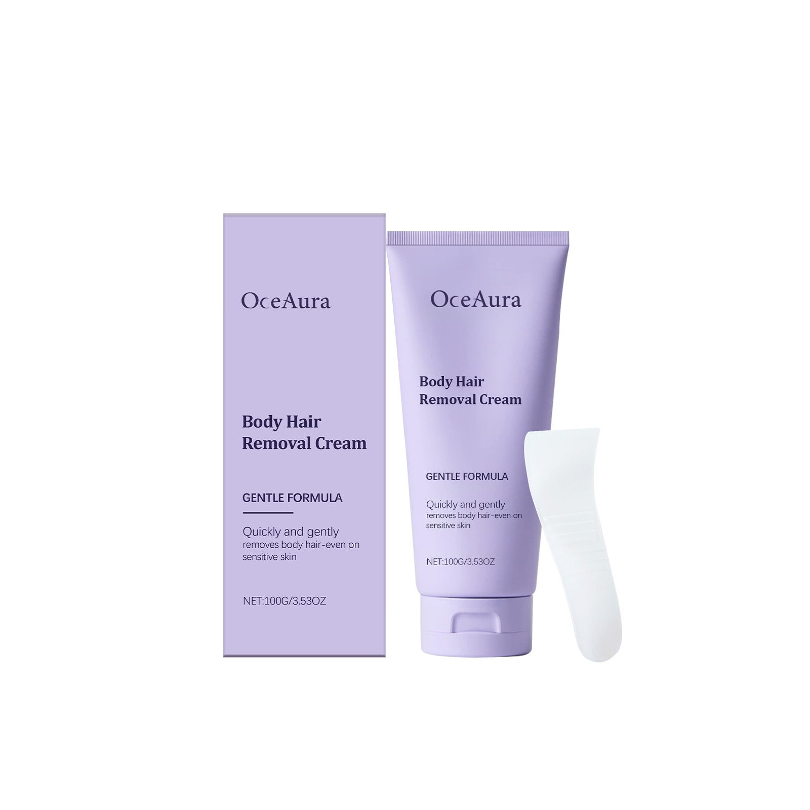 OCEAURA Body Hair Removal Cream: Gentle body hair removal for hands, legs, and skin; suitable for both men and women.