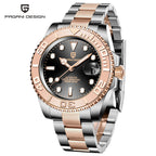 Men's White Automatic Mechanical Watch - Waterproof 100m