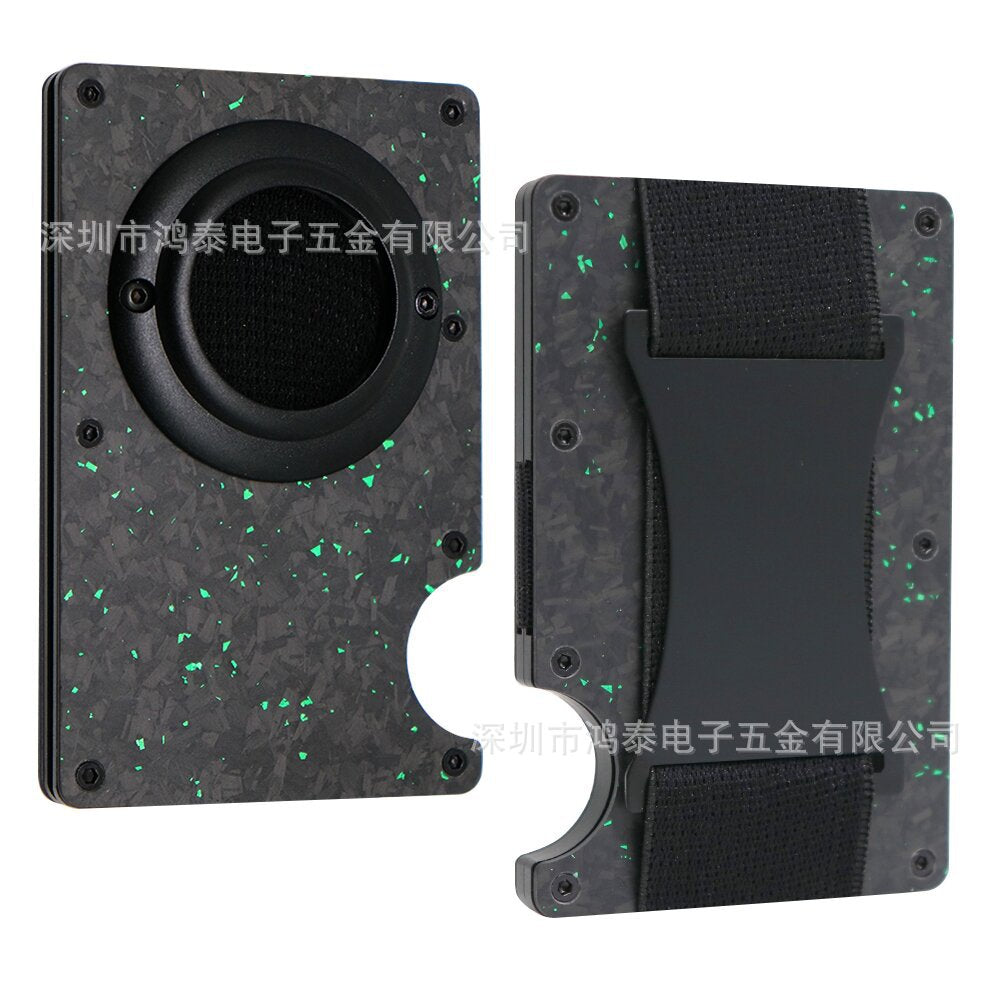 Men's RFID Metal Card Holder – Forged Carbon Design | Aladinae