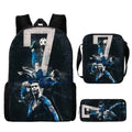 Ronaldo schoolbag boy elementary school student children backpack cross-border hot selling backpack shoulder bag pencil case three-piece set wholesale