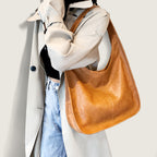 Retro Textured Shoulder Bag